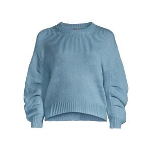 NWT Elie Tahari Pleated Puff Sleeve Sweater-Size M